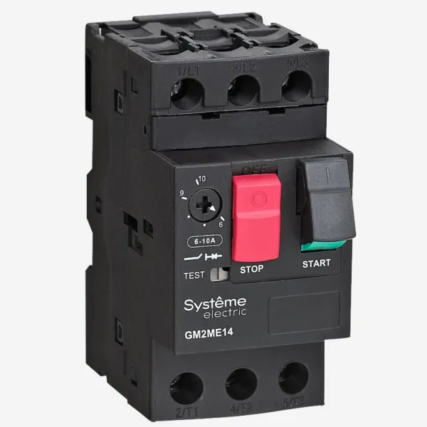 АВТ.ВЫКЛ.ЗАЩ.ДВ. GM2ME 0.16-0.25A КОМБ.РАСЦЕПИТЕЛЬ КНОП.УПР. (GV2ME02), Systeme Electric, GM2ME02