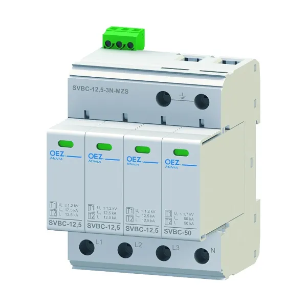 OEZ:40622 | УЗИП, серия SVBC, L1, L2, L3, N, PE, класс 1+2, OEZ