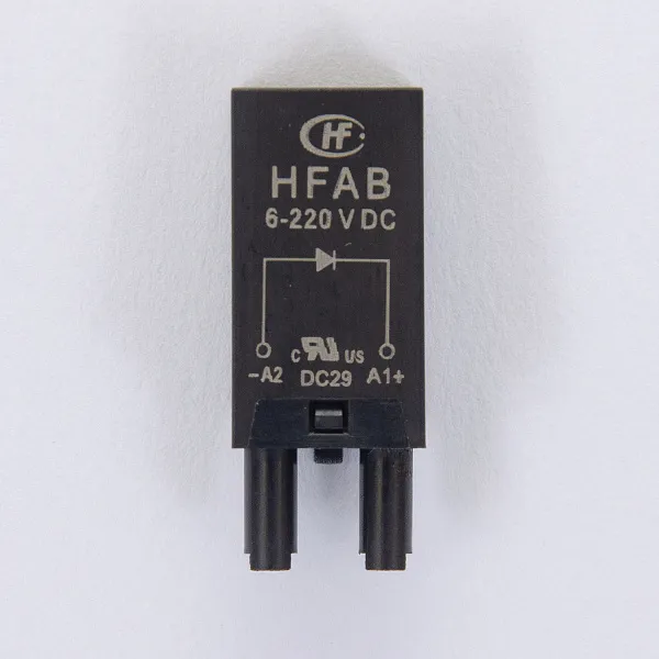 HFAB | Модуль защиты; диод (+ A1); 6...220В DC, для розеток 18FF и 14FF, Hongfa