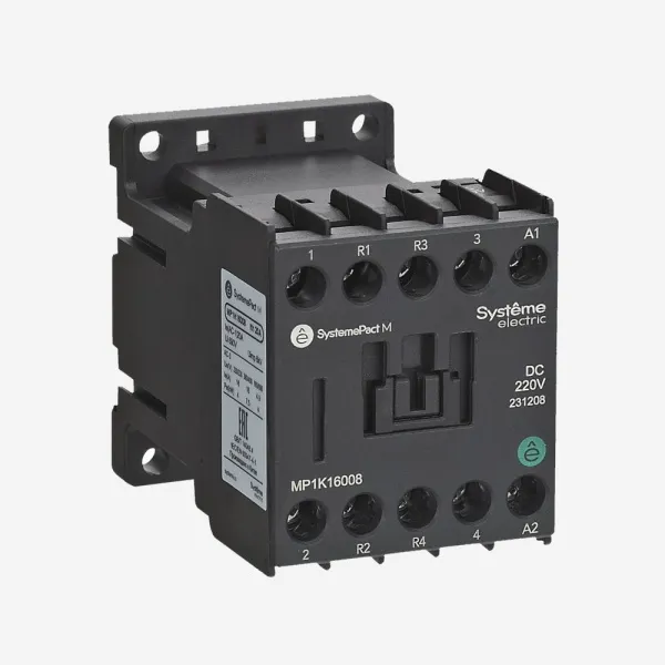 MP1K16004BD | КОНТАКТОР MP1K 4P(4НО) 16A DC24V, Systeme Electric