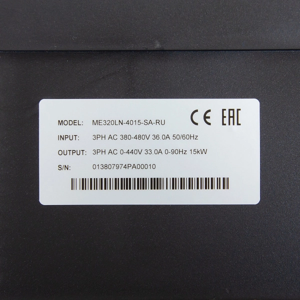 ME320LN-4015-SA | Преобразователь частоты для лифта 15кВт 33А, перегрузка 150%, 380В, Inovance