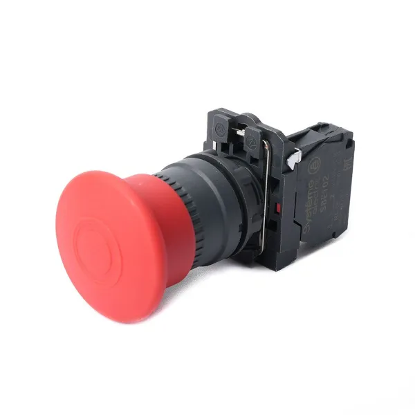 SB5AT842 | Кнопка, грибовидный толкатель 40мм, возврат вытягиванием, пластик, 1НЗ, Systeme Electric