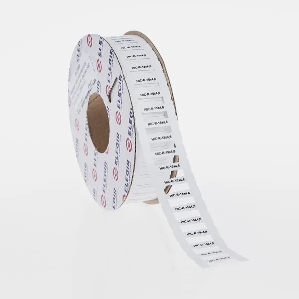 el419154602 | Маркер для контейнеров HIC-R-15-4,6-W, форма под конус (рулон - 2500 шт.), Elegir