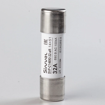 SVF-C14690-32-aR | Предохранитель, 32 А, 690 В АС, aR, цилиндр., 14х51 мм, Sinvel 