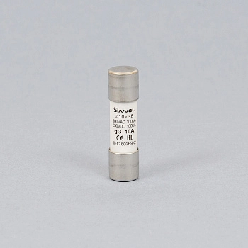 SV1038-10 | Плавкая вставка 10 А, gG, 10х38 мм, 500 В АС/ 250 B DC, Sinvel 