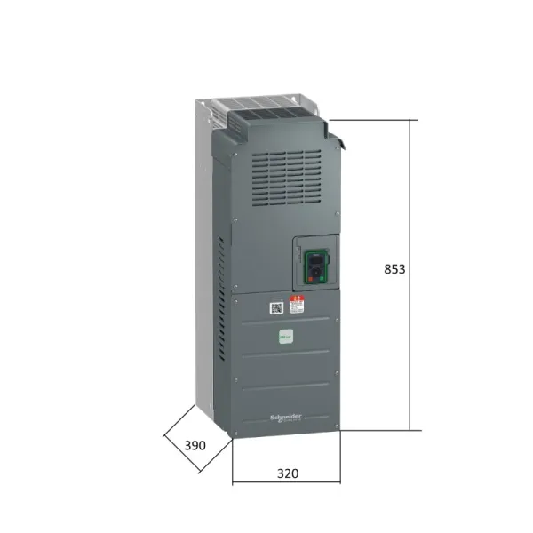 ATV610C11N4 | Преобразователь частоты, серия ATV610, 90/110 кВт, 173/211 А, перегрузка 150/110 %, 380 В, Schneider Electric