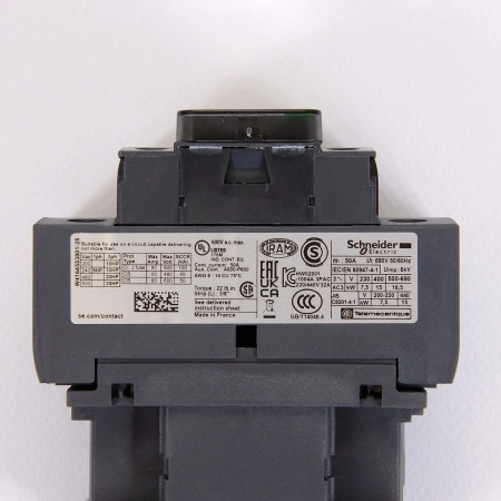 LC1D32M7 | Контактор, серия Tesys D, 3P, 32 А, AC3, 1 НО +1 НЗ, 220В AC, Под винт, Schneider Electric