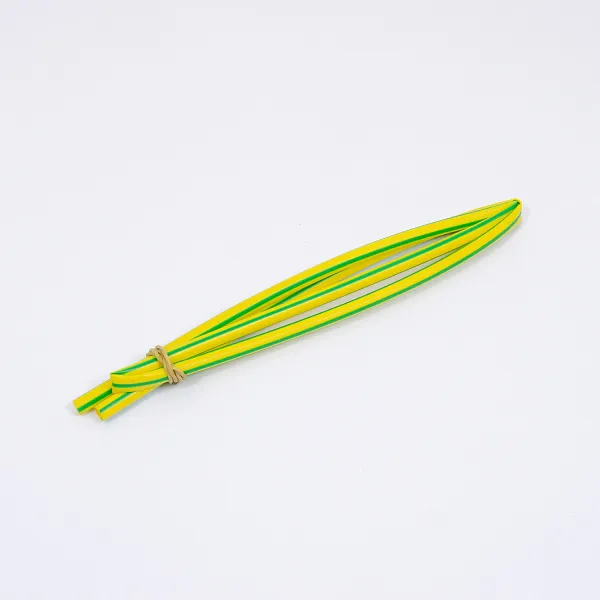 NA201_6,4_Y/G | Термоусадочная трубка 6,4/3,2, желто-зеленая, Clims