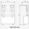22197DEK | Ограничитель перенапряжения контакторов КМ-102 6А 110-240В_AC ОП-02, Dekraft