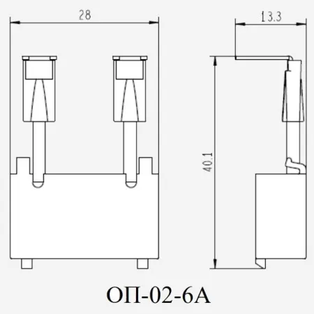 22197DEK | Ограничитель перенапряжения контакторов КМ-102 6А 110-240В_AC ОП-02, Dekraft
