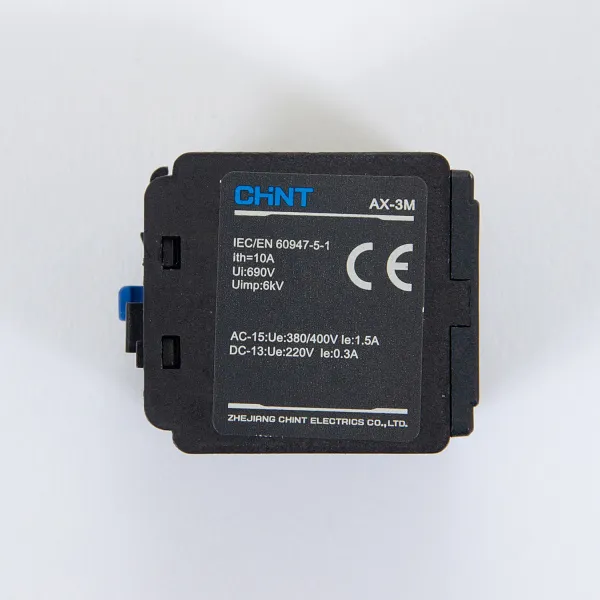 925186 | Приставка дополнительные контакты AX-3M/22 к Контактору NXC-06M~12M, Chint