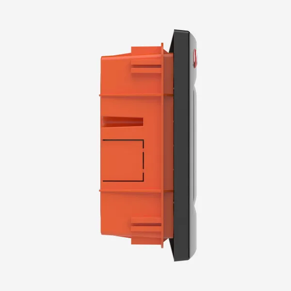 DKC RB08B4TBD Щиток встраиваемый с дверцей 8 мод.,IP41, черный, с клеммным блоком 63А