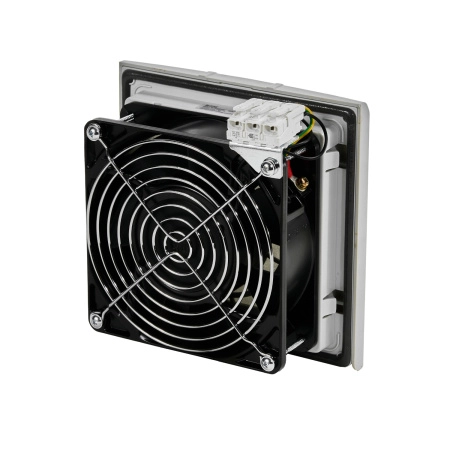 Вентилятор с фильтром 55/65 м3/ч, 200-240В AC, Flip 148х148мм, вырез 124x124мм, RAL7035