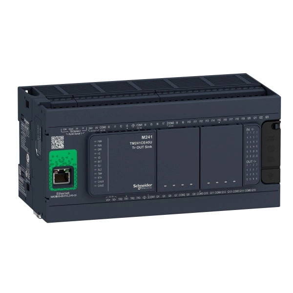 TM241CE40T | Программируемый логический контроллер Modicon M241 40IO, Schneider Electric
