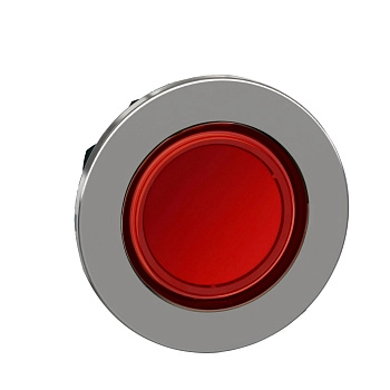 ZB4FW343 | Головка кнопки с возвратом, красная с подсветкой, заподлицо, Schneider Electric