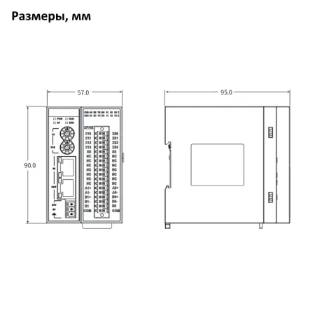GR10-2PHE | Модуль расширения ведомый EtherCAT 2-x канальный высокоскоростной разностный импульсный выход, Inovance