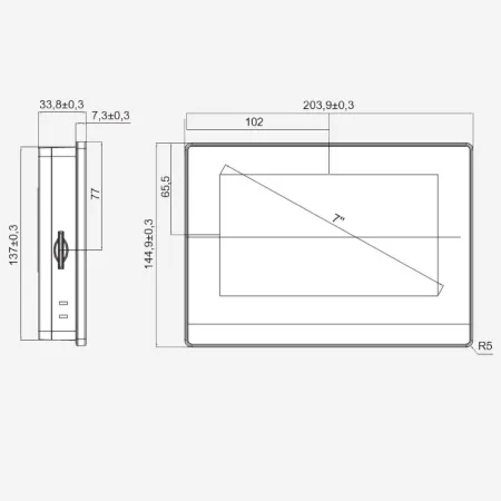 HMISGU70P | Графическая панель оператора 7", Systeme Electric