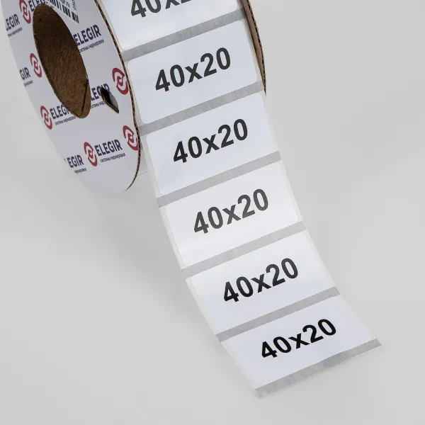 11640200  | Маркировочная наклейка NPP-40х20-W белая (рулон 1400 шт.), Elegir 