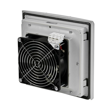 Вентилятор с фильтром 78/105 м3/ч, 200-240В AC, Flip 204х204мм, вырез 177x177мм, RAL7035