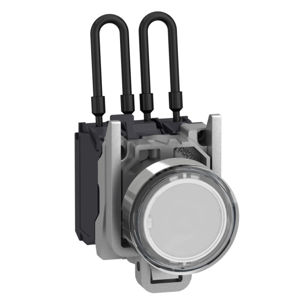 XB4BW21B5 | Кнопка с подсветкой 24В AC/DC с возвратом, белая, Schneider Electric