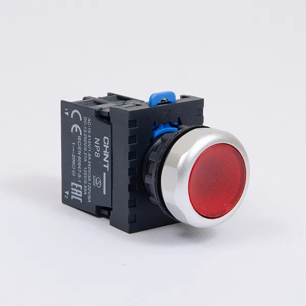 667239 | Кнопка управления NP8-01BND 1НЗ красная AC/DC24В(LED) IP65, Chint