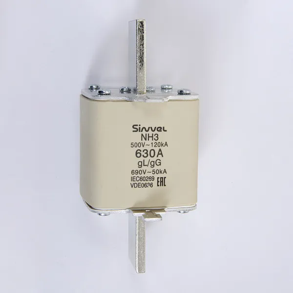 FNH3-630 | Предохранитель ножевой тип 39, 630 A, габ 3, gG, 690 B AC, Sinvel 