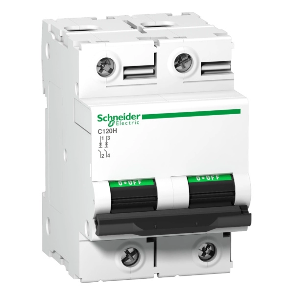 A9N18501 | Автоматический выключатель Acti9 C120H  2п 80А, кривая D, 15кА, Schneider Electric