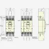 269711 | Внешние выводы FCP23-M8 для переднего присоединения NM8N-400/630 4P  (8 штук), Chint