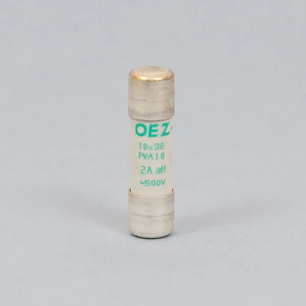 OEZ:40761 | Плавкая вставка, серия PV, 2А, кривая aM, размер 10x38мм, OEZ 