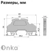 1020379 | Клеммник 2-х ярусный пружинный быстрозажимной (Push in), 2,5 мм.кв. (низкий) (серый), 1, Onka