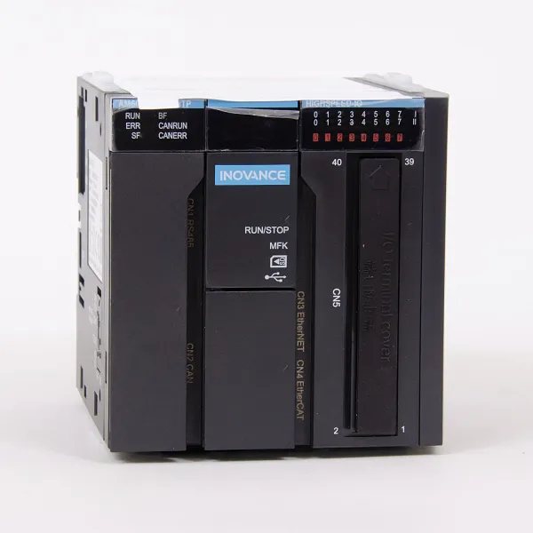 AM600-CPU1608TP | ПЛК AM600, 16 входов, 8 выходов PNP, 32 сервооси, необходим клеммный блок T024-K и кабель X210-5-0.5, Inovance