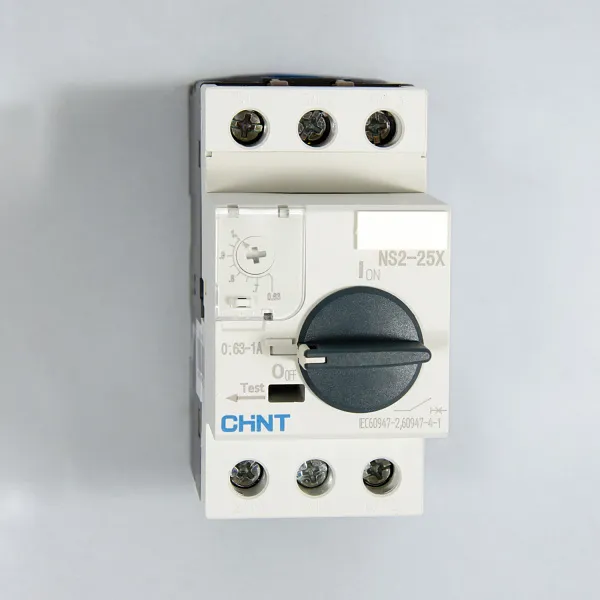 Автоматический выключатель защиты двигателя NS2-25X 0.63-1А с поворотной ручкой, Chint, ch495180