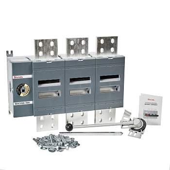 SDV3200-3SH | Выключатель-разъединитель, 3200 А, 3Р, видимый разрыв, межпол расст 140мм, шток 280мм, Метал ручка, Sinvel