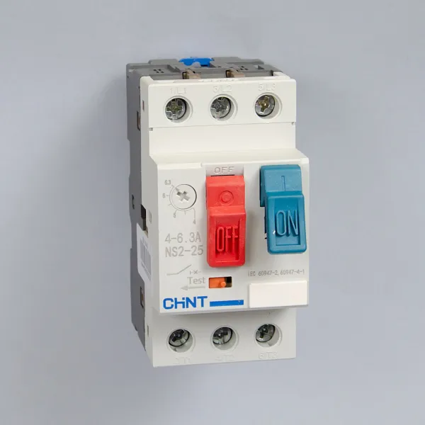 Автоматический выключатель защиты двигателя NS2-25 4-6.3А, Chint, ch495080