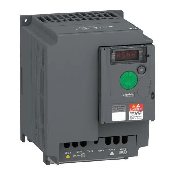 ATV310HU30N4E | Преобразователь частоты, серия ATV310, 3,0 кВт, 7,1 А, перегрузка 150 %, 380 В, Schneider Electric