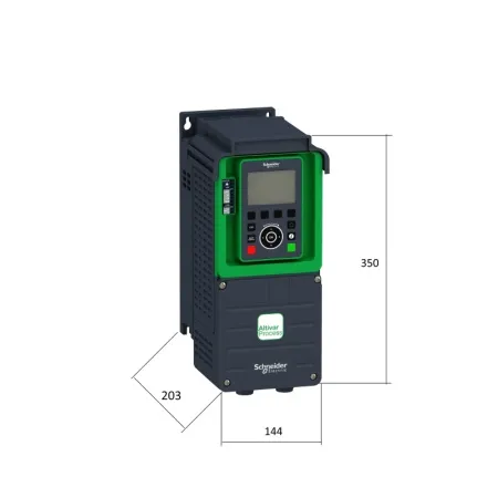 ATV630U22N4 | Преобразователь частоты, серия ATV630, 1,5/2,2 кВт, 4/5,6 А, перегрузка 150/110%, 380B, Schneider Electric