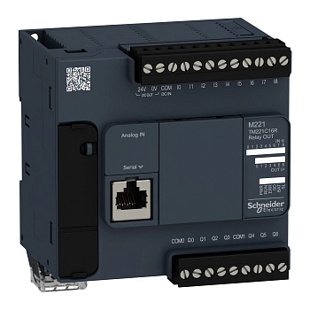 TM221C16R | Программируемый логический контроллер Modicon M221 16IO, Schneider Electric