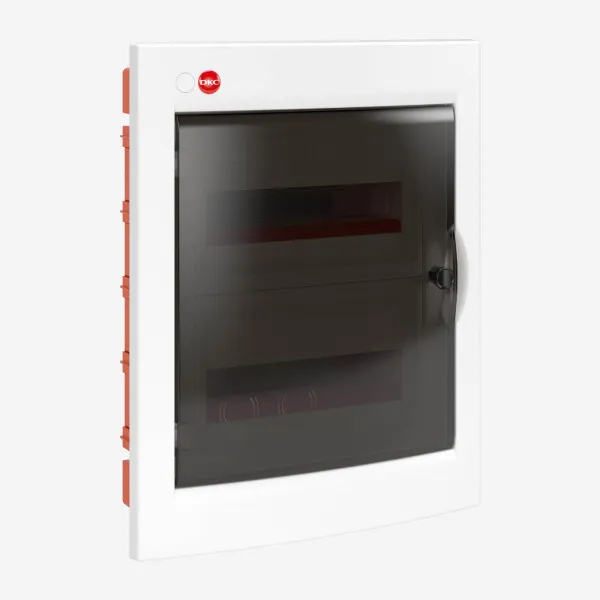 DKC RB24B4NWD Щиток мультимедийный встраиваемый с дверцей 24 мод.,IP41, белый, с монтажными платами