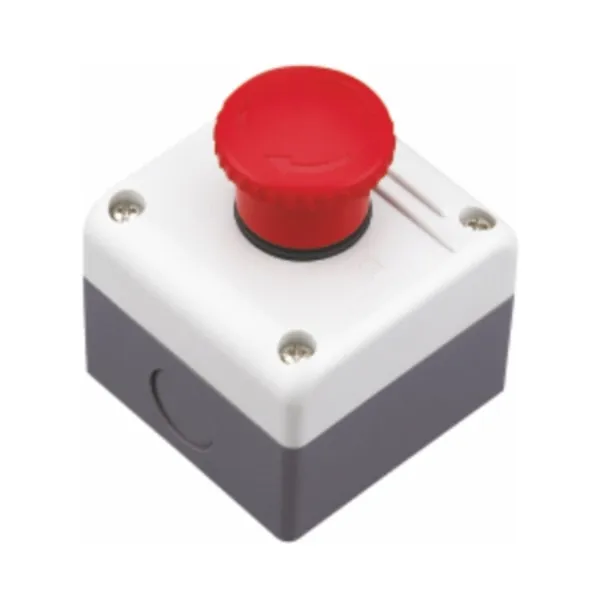 587060 | Кнопочный пост NPH1-1009, красная грибовидная кнопка, 1НЗ, Chint