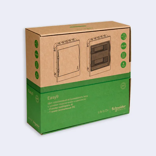 EZ9E212S2FRU | City9 Box корпус встраиваемый с проз. дв. 2ряд/24мод, Systeme Electric