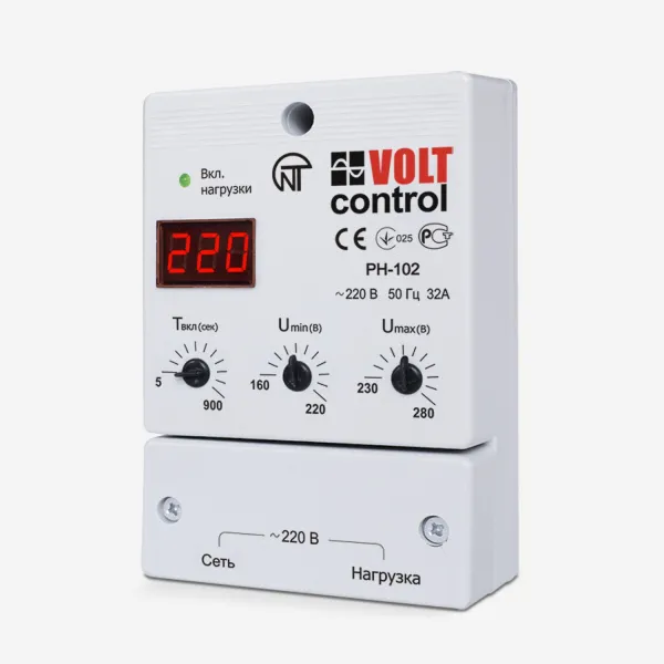 РН-102 | Реле напряжения однофазное, Новатек