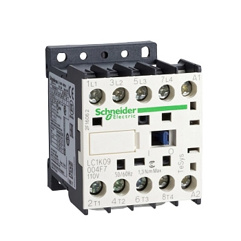 LC1K09004F7 | Контактор, серия Tesys K, 4P , 25 А, AC1, 110В AC, Под винт, Schneider Electric