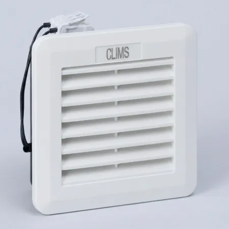 Вентилятор с фильтром 39 м3/ч, 230В AC, Slide 106х106мм, вырез 92x92мм, RAL7035