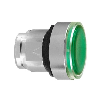 ZB4BH033 | Головка кнопки, зелёная с подсветкой, нажал-вкл/нажал-откл, Schneider Electric