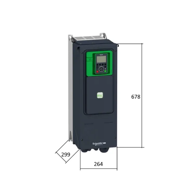 ATV950U75N4 | Преобразователь частоты, серия ATV950, 5,5/7,5 кВт , 12,7/16,5 А, перегрузка 150/120 %, 380 В, Schneider Electric