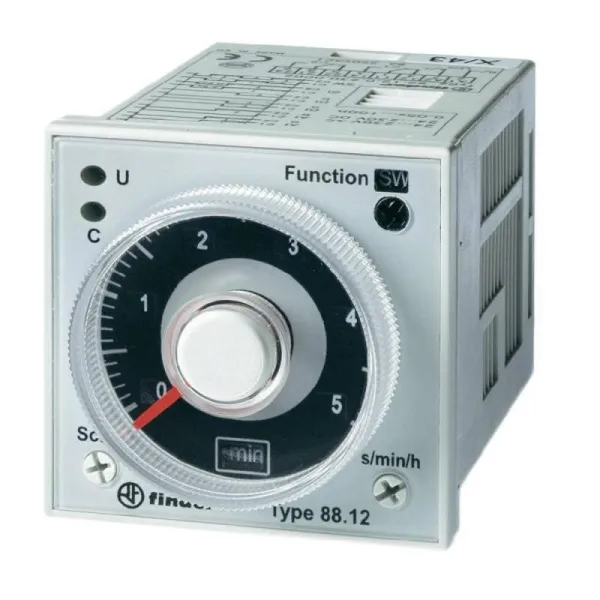 881202300002 | Таймер 88 серии, функции AI a;AI b;DI a;DI b;GI;SW, 2 СО, питание 24…230В АС/DC, Finder