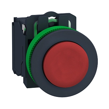 XB5FL42 | Кнопка без подсветки, с возвратом, 1НЗ, красная, Schneider Electric