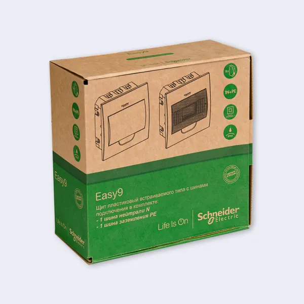 EZ9E108S2FRU | City9 Box корпус встраиваемый с проз. дв. 1ряд/8мод, Systeme Electric