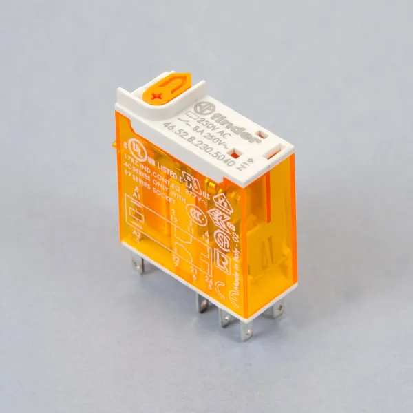 465282305040 | Миниатюрное реле, серия 46, 230В AC, 8А, 2CO, Finder