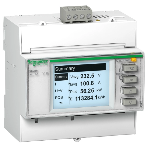 METSEPM3255RU | Счетчик электроэнергии PM3255, Schneider Electric